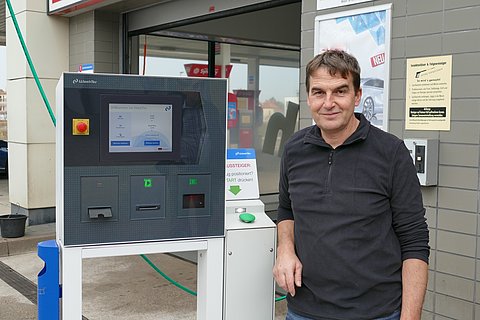 Esso petrol station, Achern, 