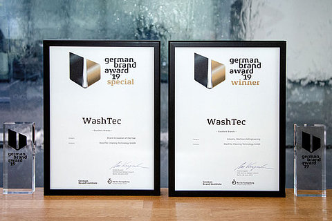 WashTec receives the German Brand Award in two categories!