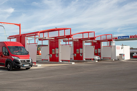 Avia gas station, Lehrberg-Germany