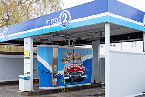 Self-service car wash centre, Schweina - Germany, 